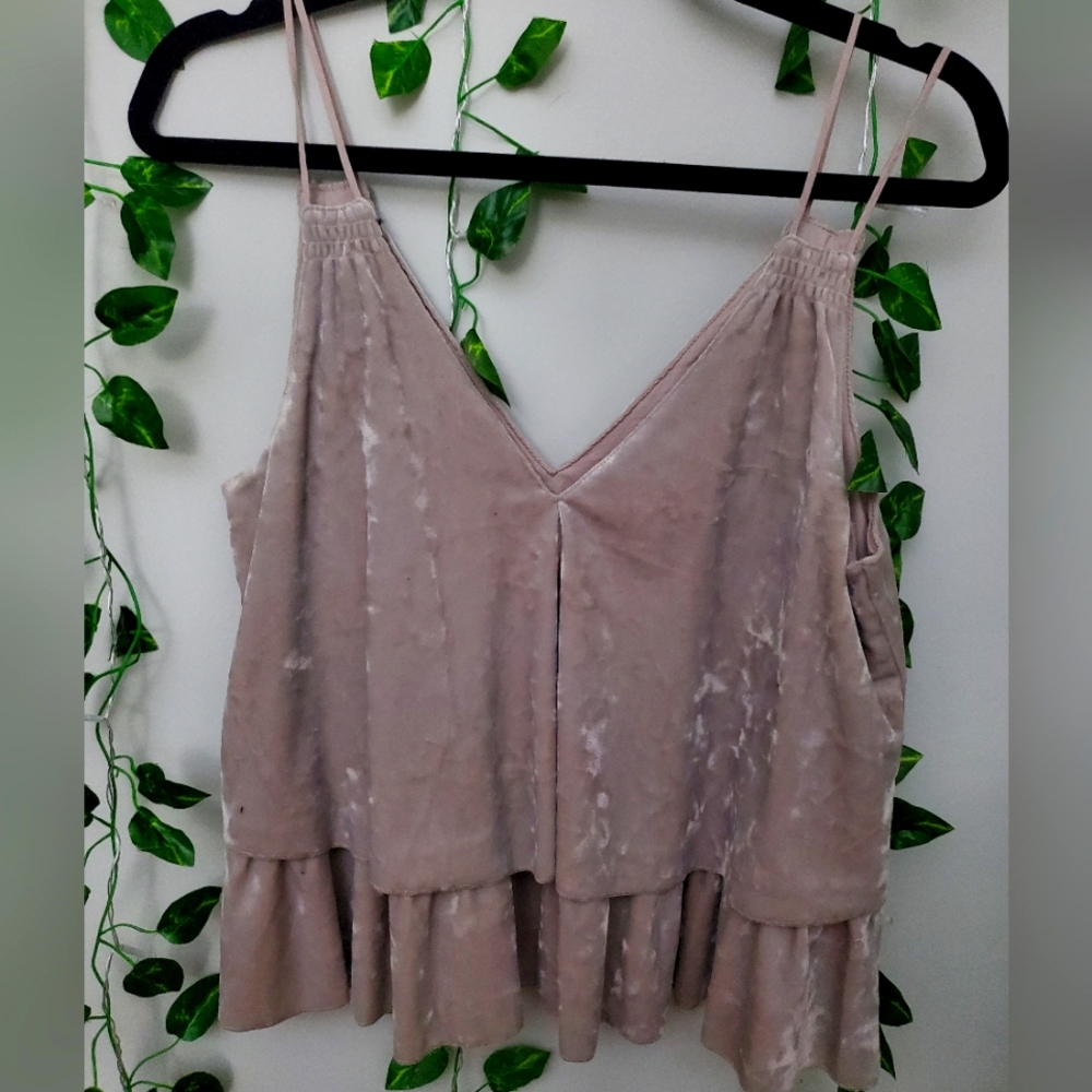 American eagle velour tank top small